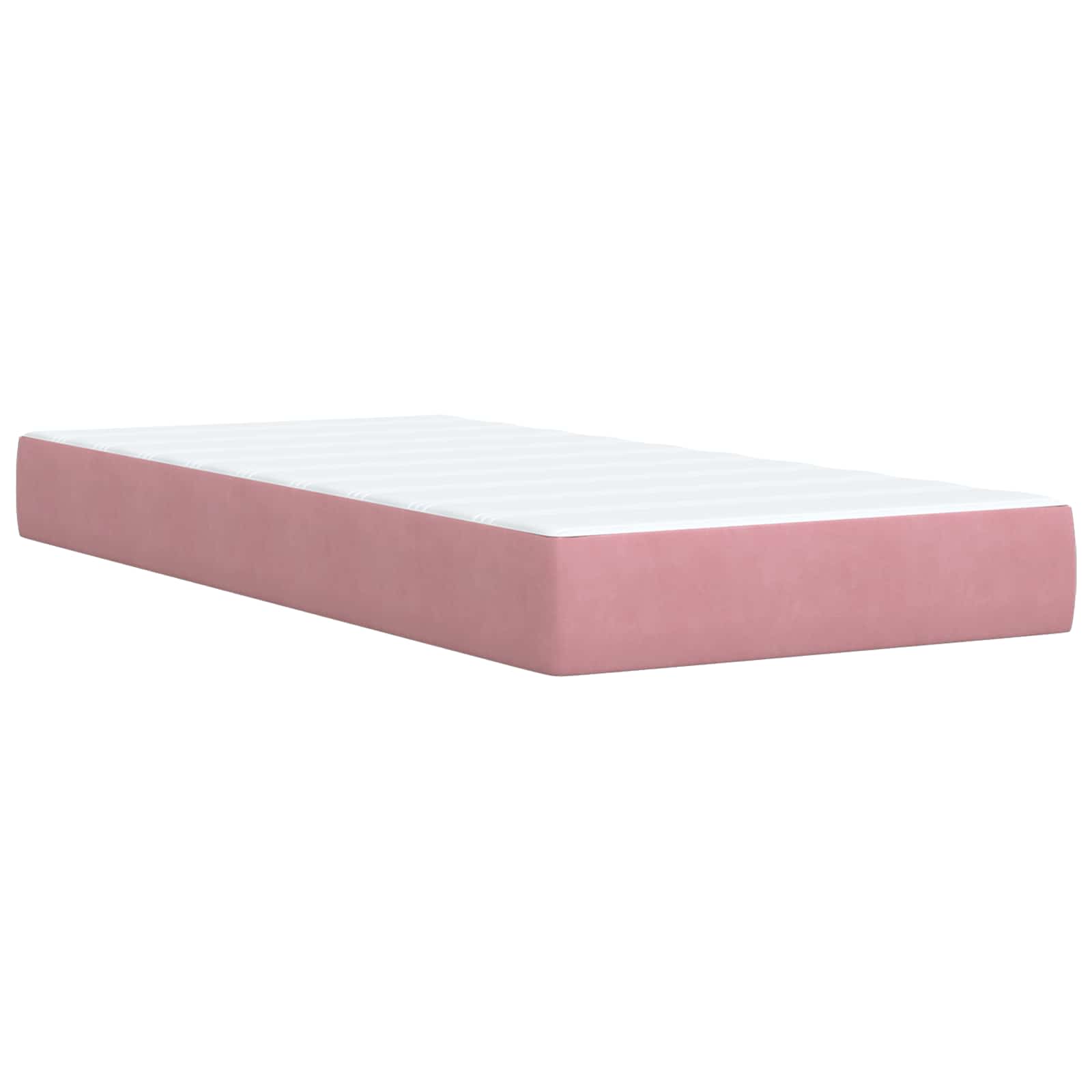 Letto Ottomano con Materasso e LED Rosa 80 x 200 cm Velluto | homemem39