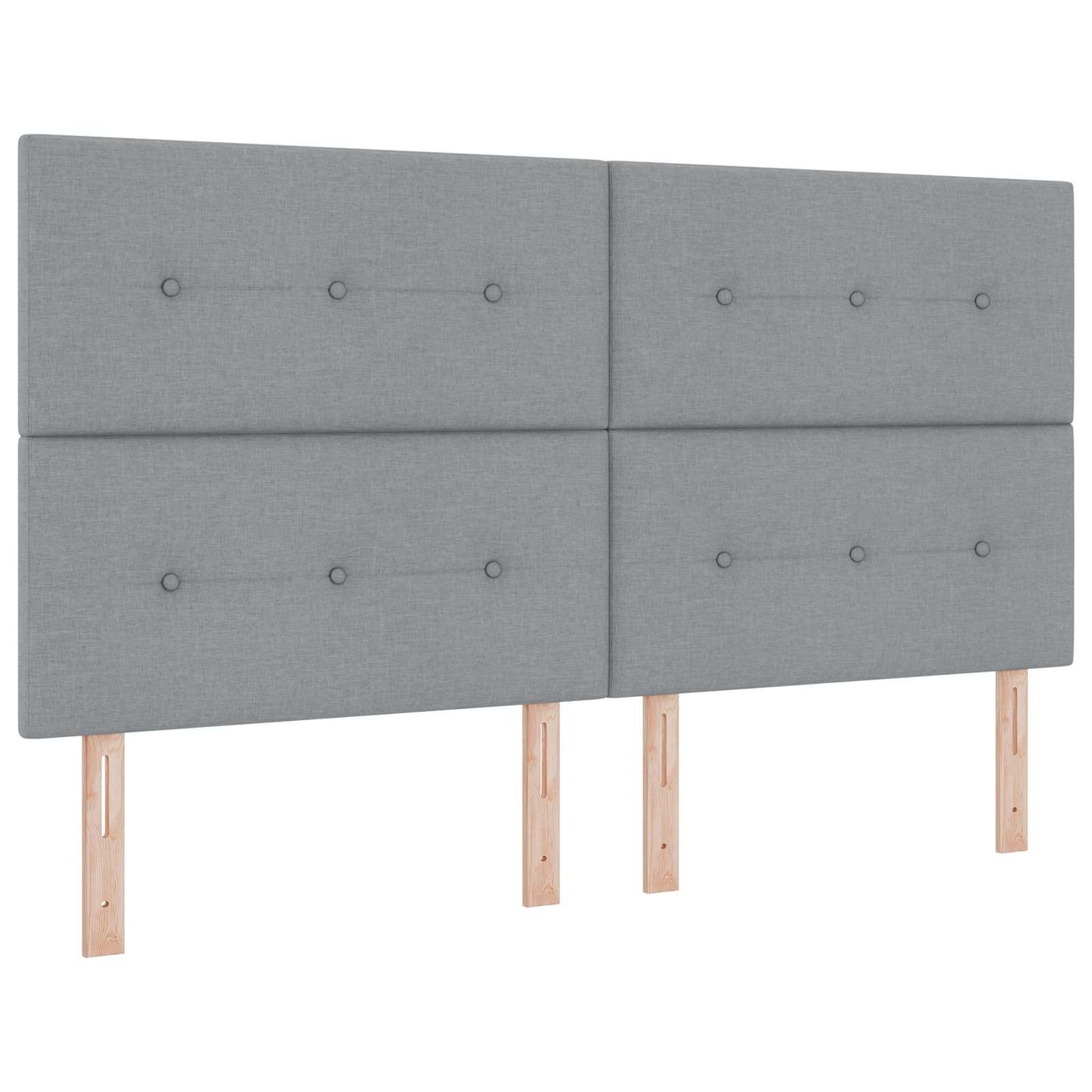 Letto Ottomano con Materasso e LED Grigio Chiaro 180 x 200 cm