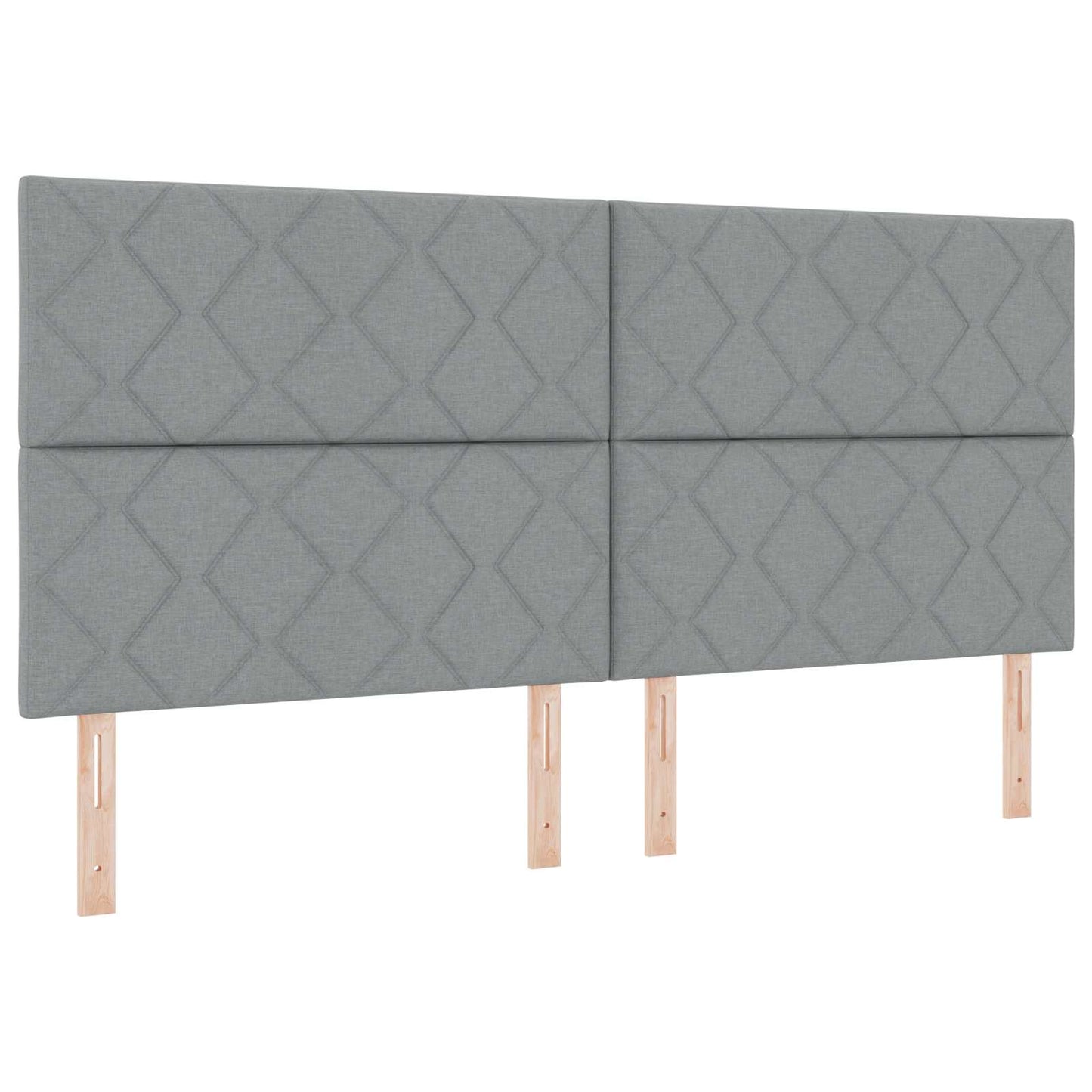 Letto Ottomano con Materasso e LED Grigio Chiaro 200 x 200 cm