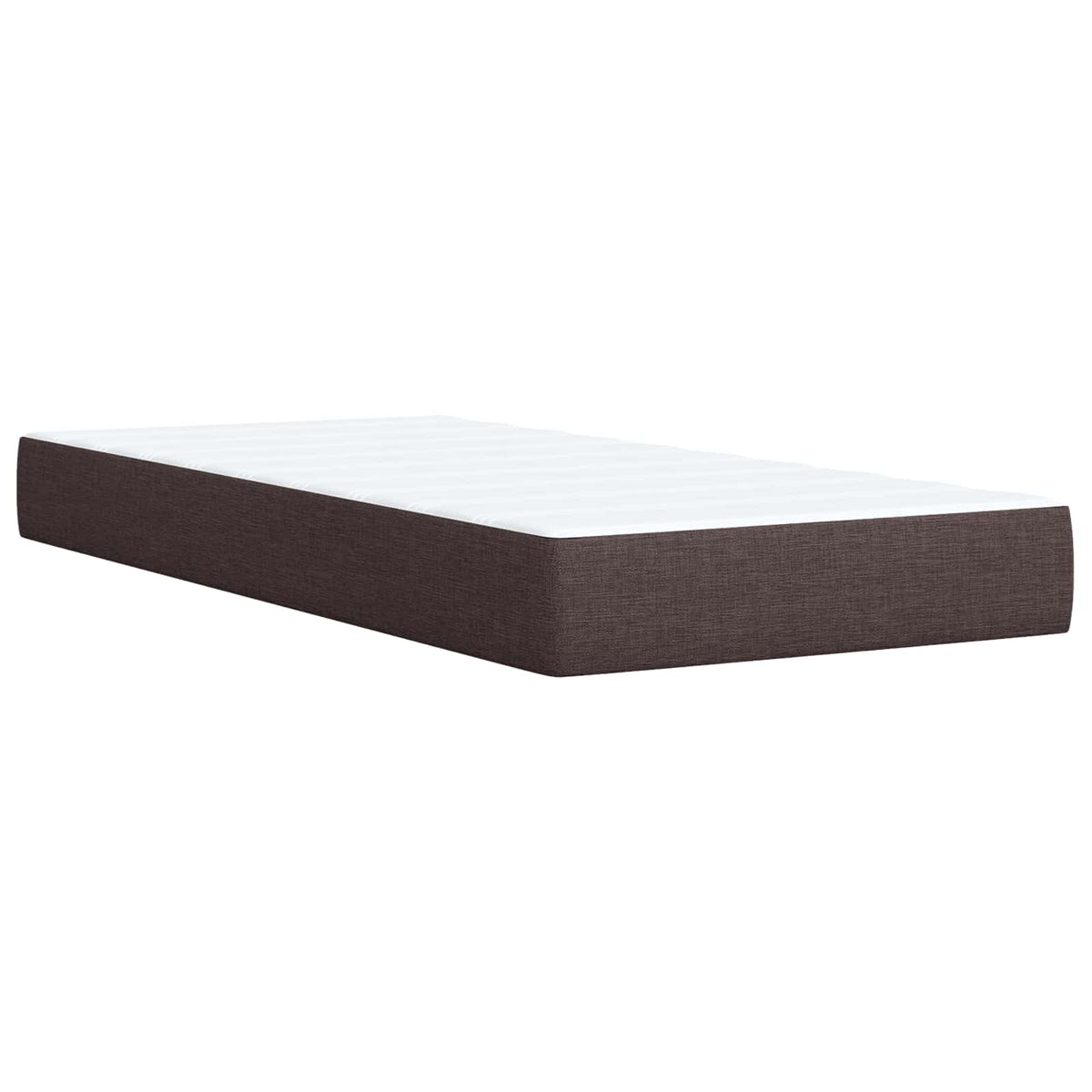 Letto Ottomano con Materasso e LED Marrone Scuro 200 x 200 cm - homemem39