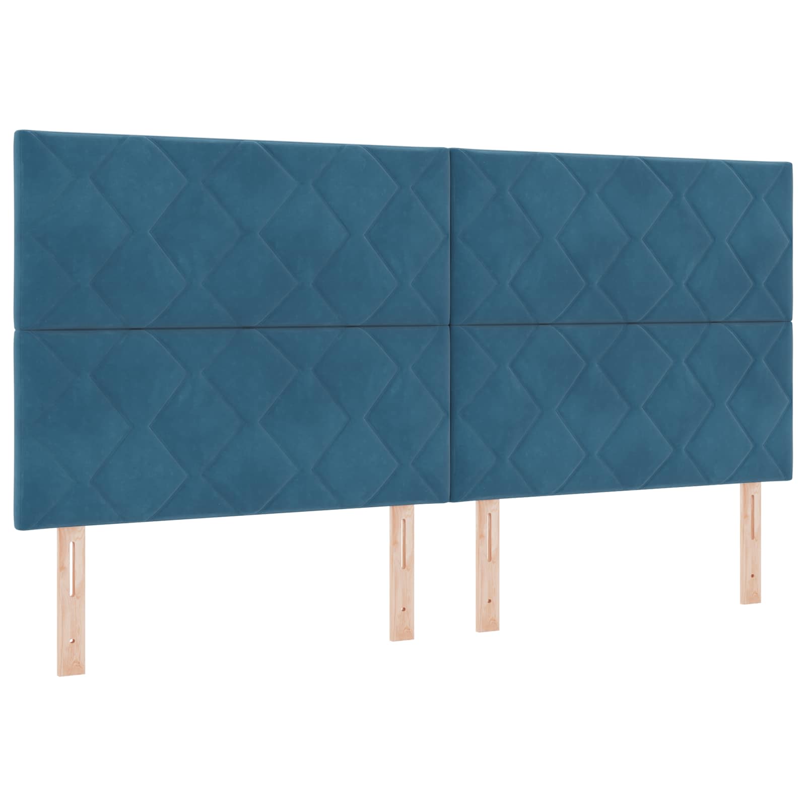 Letto Ottomano con Materasso e LED Blu scuro 200 x 200 cm | homemem39