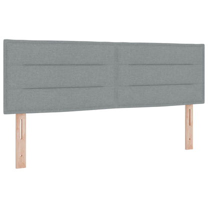 Letto con contenitore e materasso Grigio Chiaro 160 x 200 cm