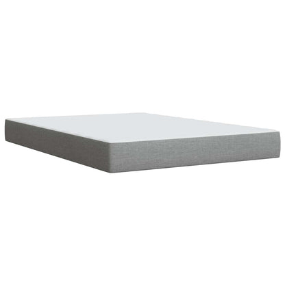 Letto con contenitore e materasso Grigio Chiaro 160 x 200 cm