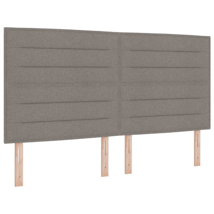 Letto con contenitore e materasso Tortora 180 x 200 cm Velluto