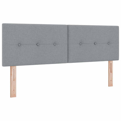 Letto con contenitore e materasso Grigio Chiaro 140 x 200 cm