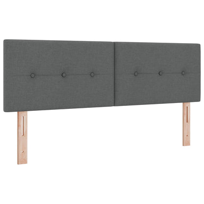 Letto con contenitore e materasso Grigio Scuro 140 x 200 cm