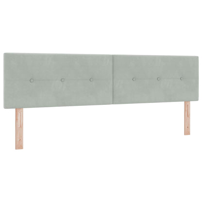 Letto con Contenitore Grigio Chiaro 180 x 200 cm Velluto