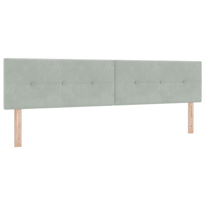 Letto con Contenitore Grigio Chiaro 200 x 200 cm Velluto