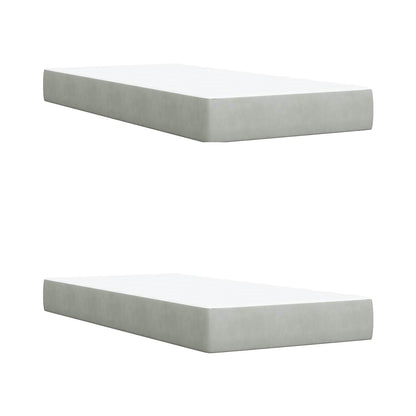 Letto con Contenitore Grigio Chiaro 200 x 200 cm Velluto