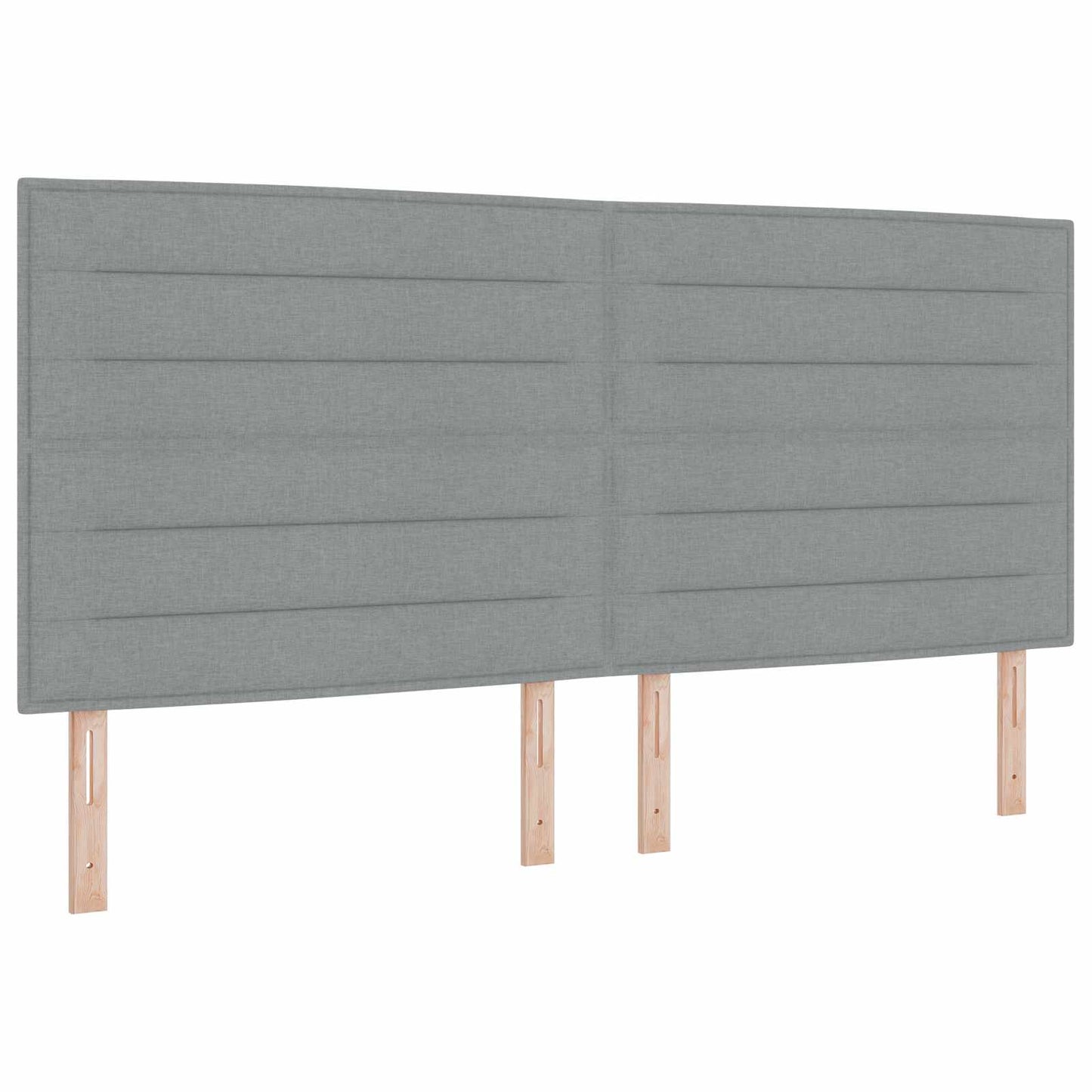 Letto con Contenitore 2 pz Grigio Chiaro Pelle Sintetica