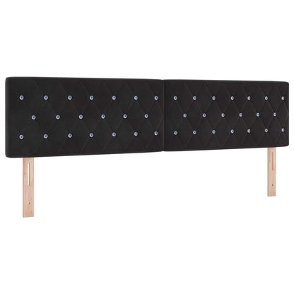 Letto con Contenitore con testiera 2 pz Nero | homemem39