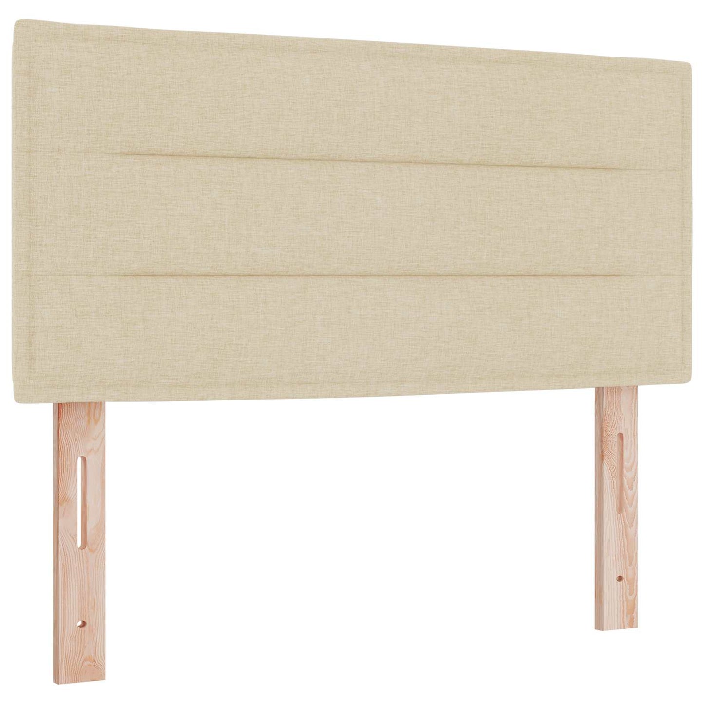 Letto con contenitore LED e materasso Crema 90 x 200 cm Tessuto | homemem39
