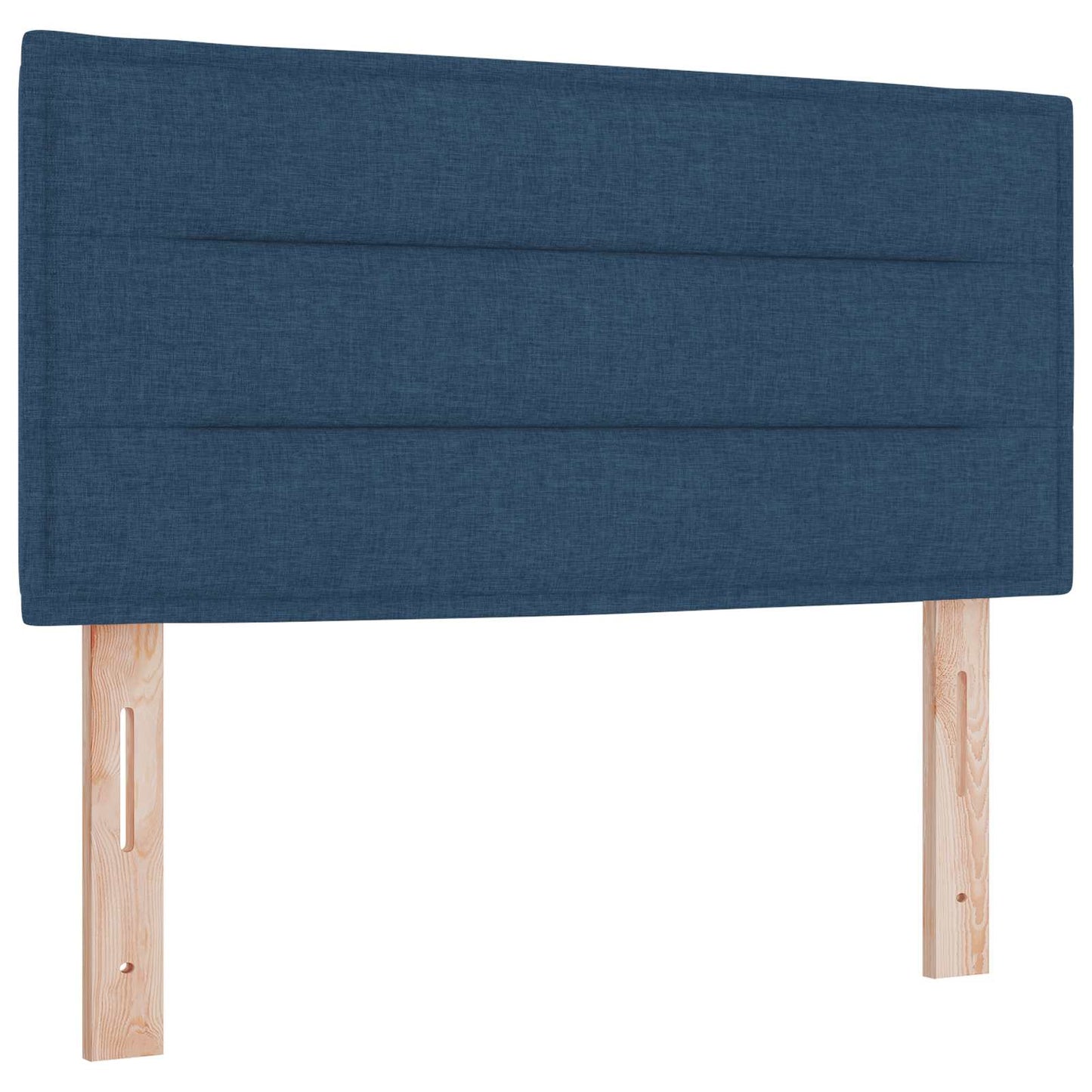 Letto con contenitore LED e materasso Blu 100 x 200 cm Tessuto