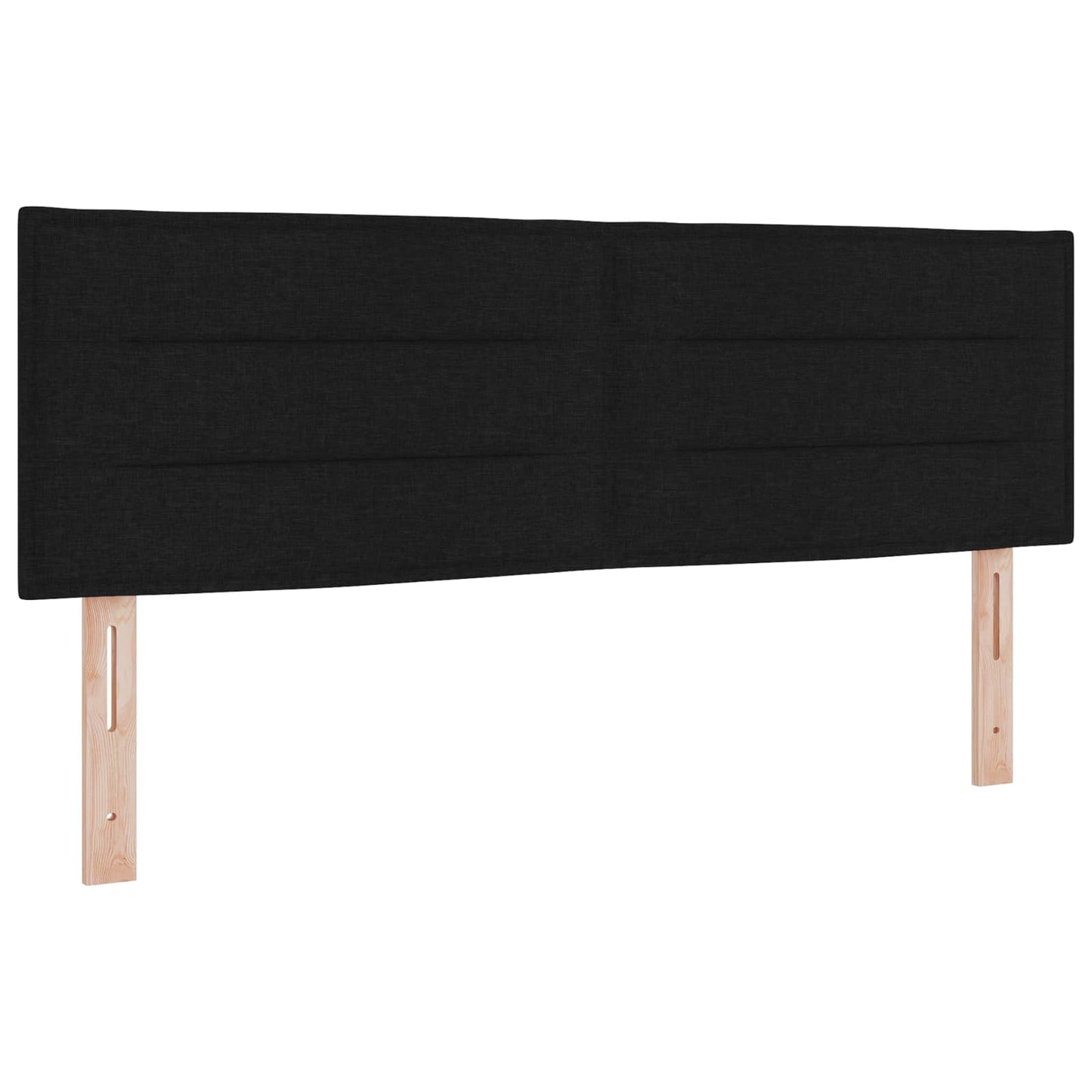Letto con contenitore LED e materasso Nero 140 x 190 cm Tessuto
