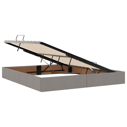 Letto con contenitore LED e materasso Tortora 180 x 200 cm