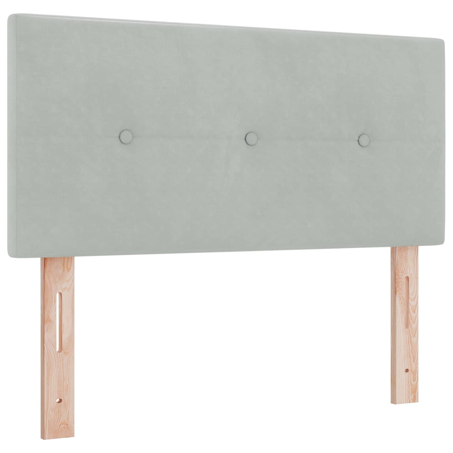 Letto con contenitore LED e materasso Grigio Chiaro 90 x 190 cm