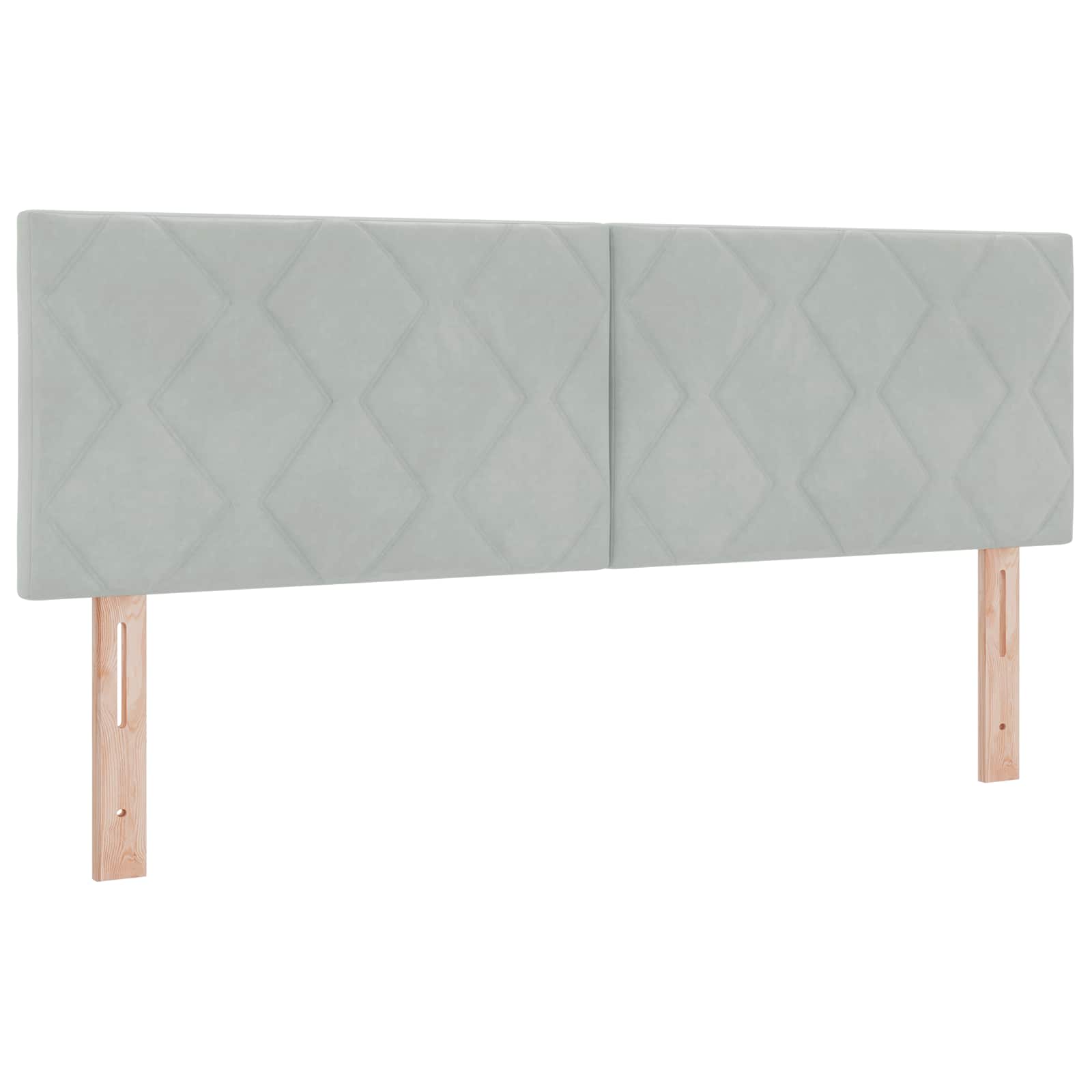 Letto con contenitore LED e materasso Grigio Chiaro | homemem39