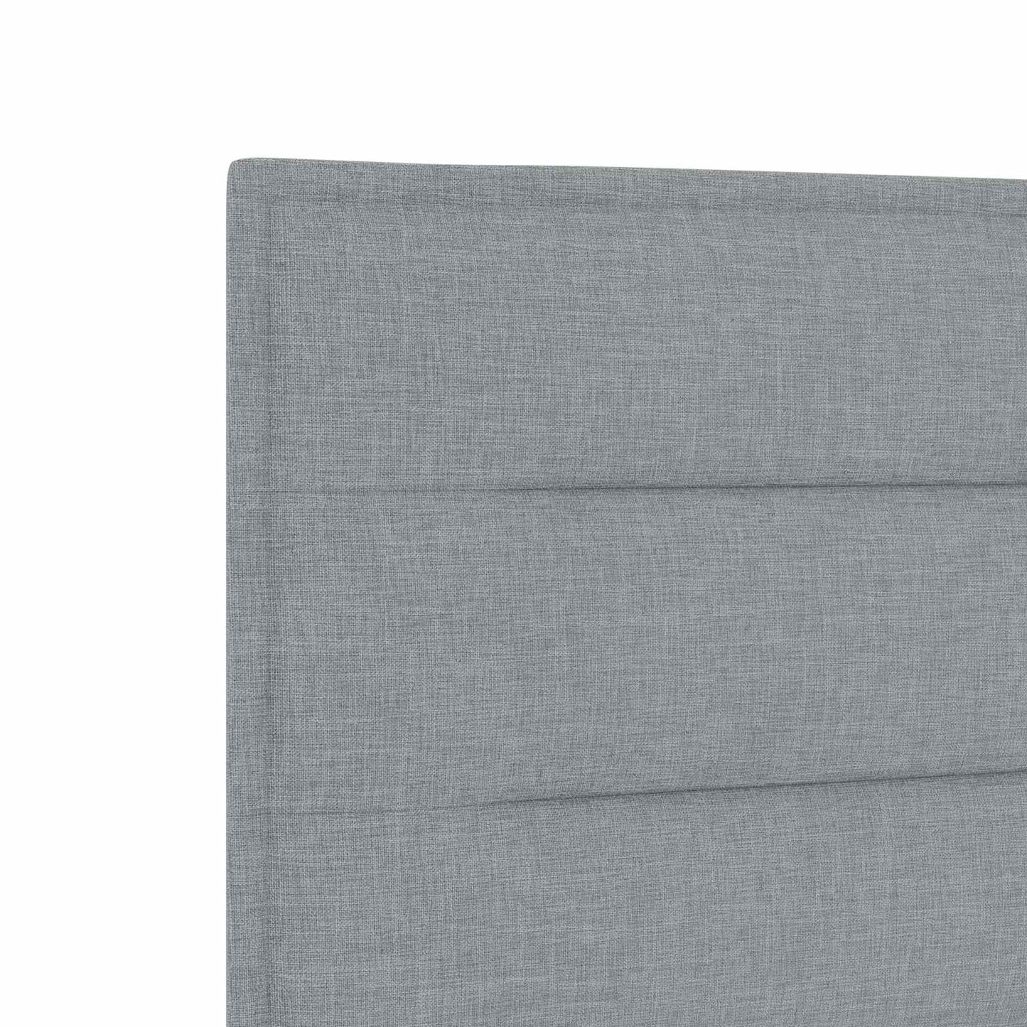 Letto con contenitore e materasso Grigio Chiaro 200 x 200 cm
