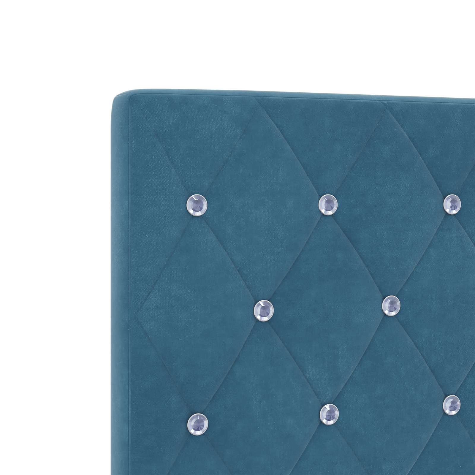 Letto con contenitore e materasso Blu Scuro 140 x 200 cm | homemem39