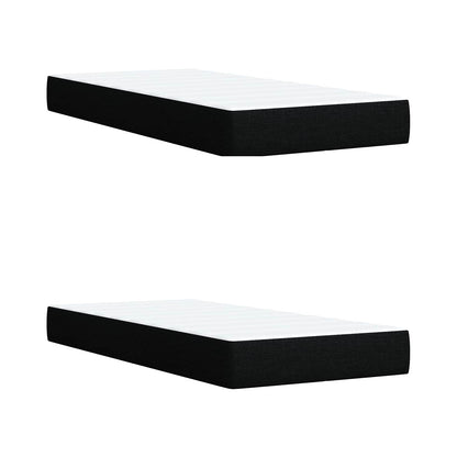Letto con Contenitore con testiera Nero 180 x 200 cm Tessuto | homemem39