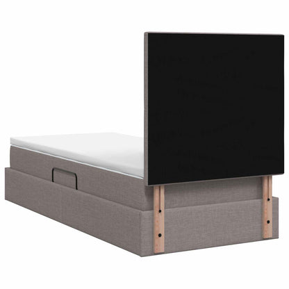 Letto con contenitore LED e materasso Tortora 100 x 200 cm | homemem39