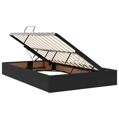 Letto con contenitore LED e materasso Nero 120 x 200 cm Velluto | homemem39