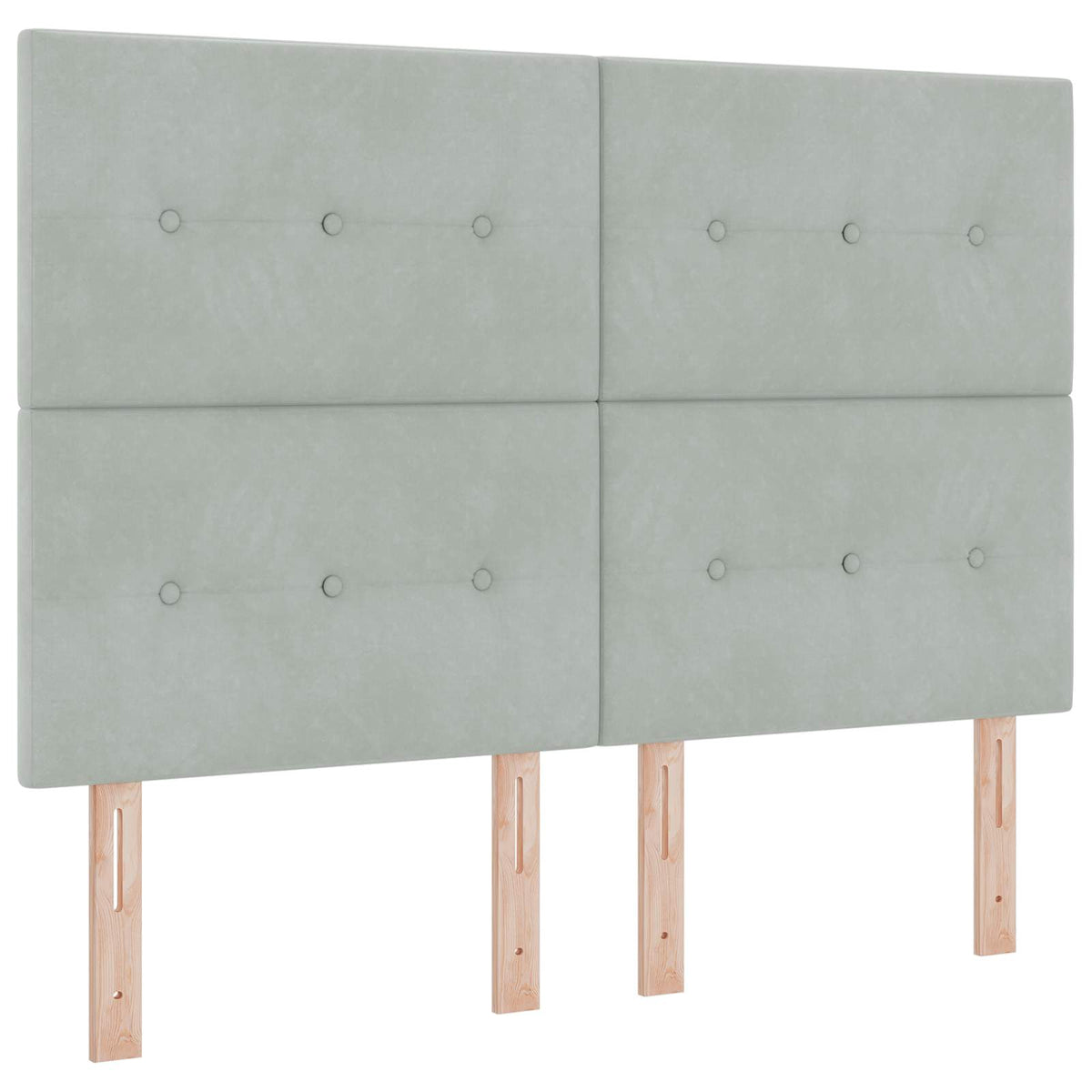 Letto con contenitore LED e materasso Grigio Chiaro | homemem39