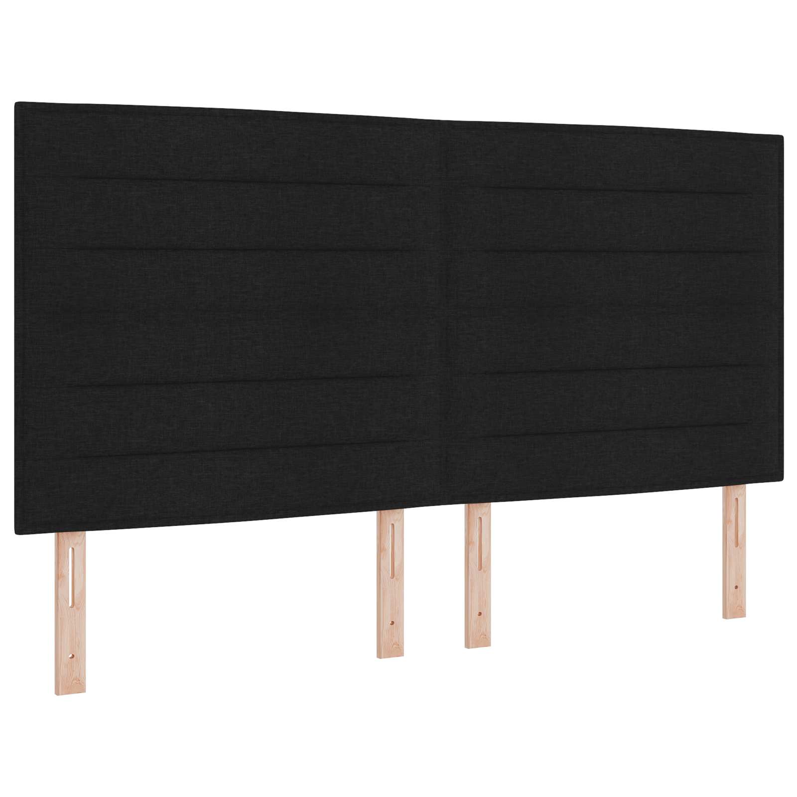 Letto con contenitore LED e materasso Nero 180 x 200 cm Tessuto | homemem39