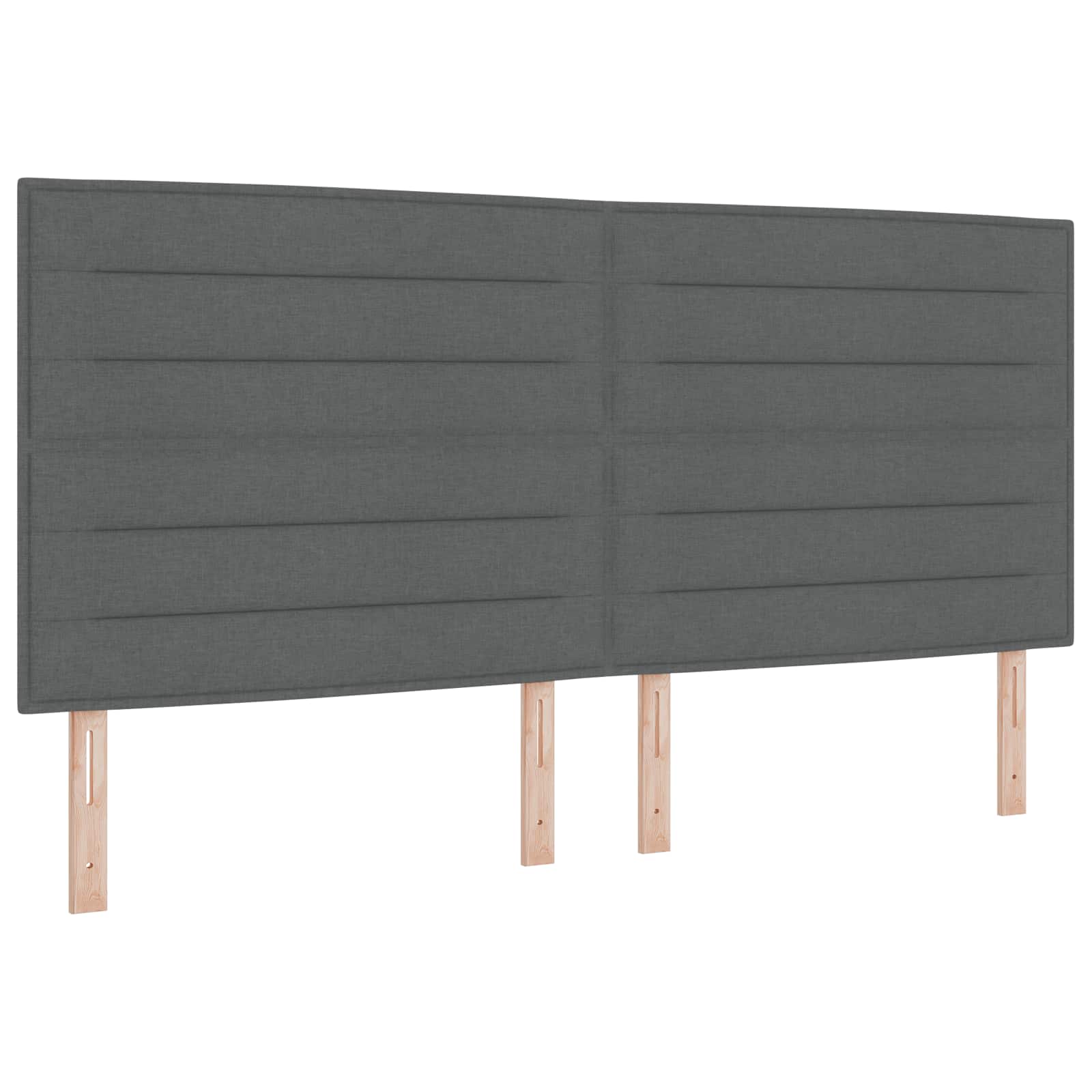 Letto con contenitore LED e materasso Grigio Scuro 200 x 200 cm | homemem39