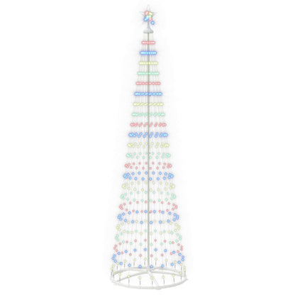 Albero di Natale a cono LED 250 cm 470 LED Multicolore Acciaio | homemem39