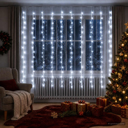 Tenda luminosa 200 LED Bianco freddo 300 x 200 cm