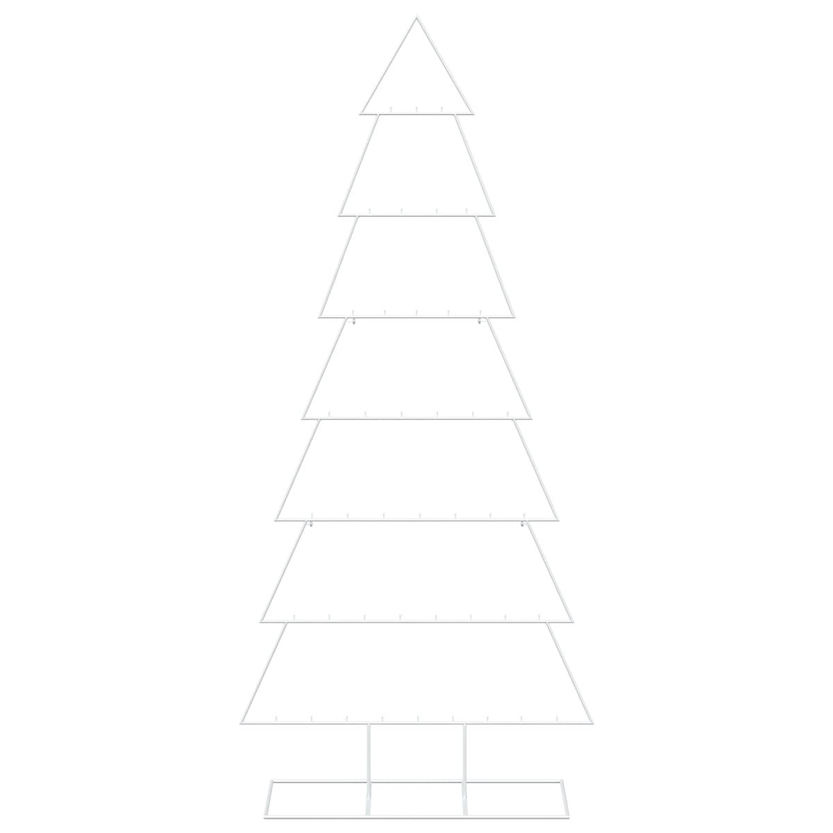 Albero di Natale in metallo con supporto KUOPIO 210 cm Acciaio | homemem39