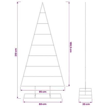 Albero di Natale in metallo KUOPIO 210 cm | homemem39