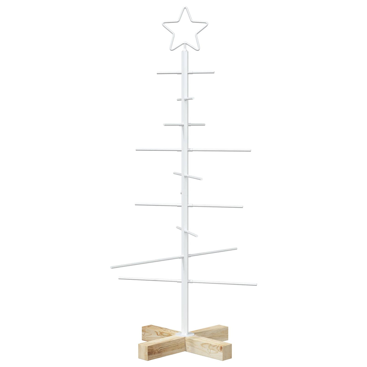 Albero di Natale in metallo con supporto KUOPIO 90 cm Acciaio