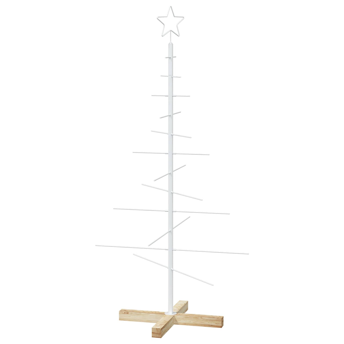 Albero di Natale in metallo con supporto KUOPIO 120 cm Acciaio
