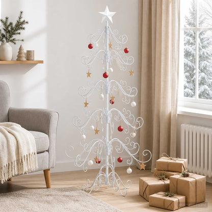 Albero di Natale in metallo KUOPIO 150 cm acciaio White | homemem39