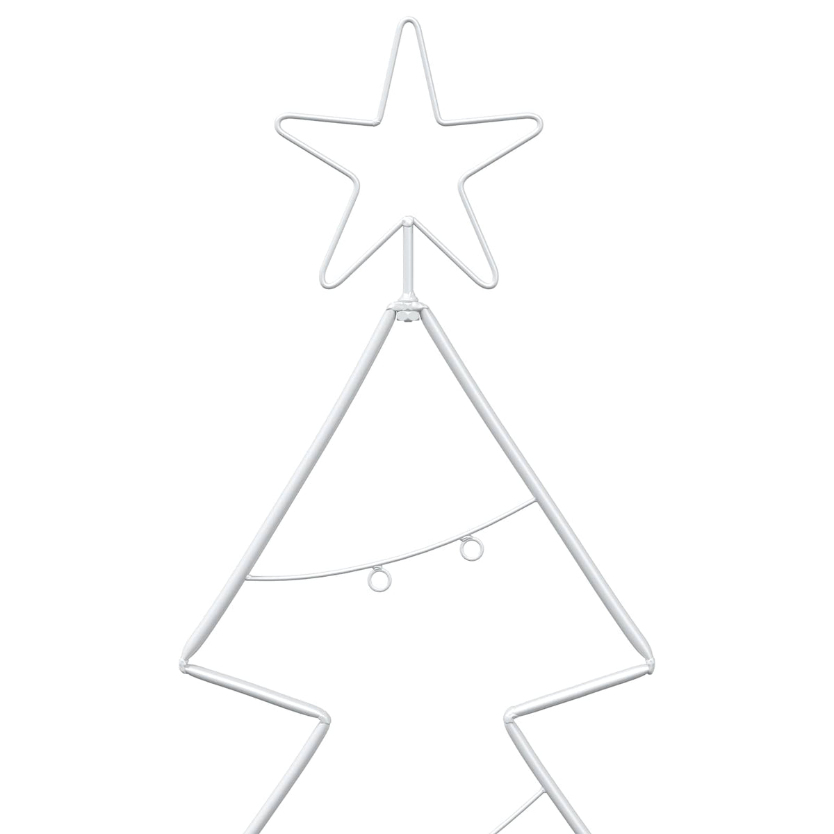 Albero di Natale in metallo con supporto KUOPIO 125 cm Acciaio | homemem39