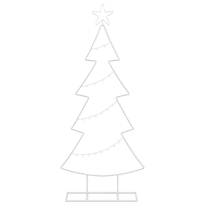 Albero di Natale in metallo con supporto KUOPIO 125 cm Acciaio | homemem39