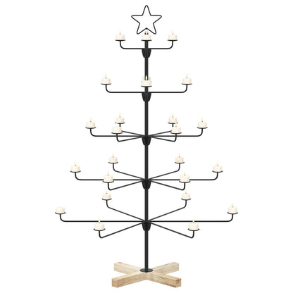 Albero di Natale in Metallo con Supporto KUOPIO 125 cm Acciaio