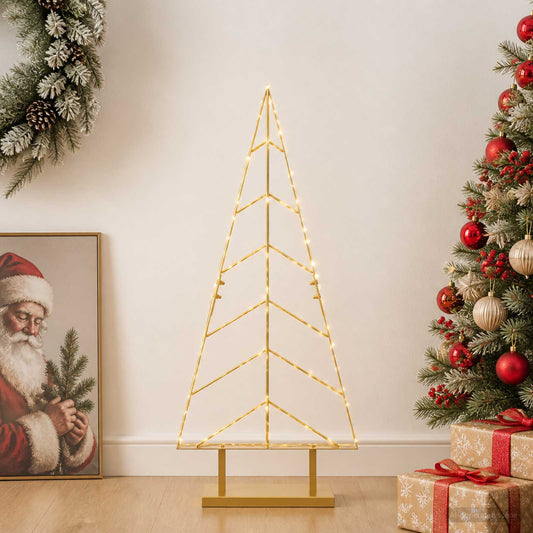 Albero di Natale in metallo con supporto KUOPIO 90 cm Acciaio