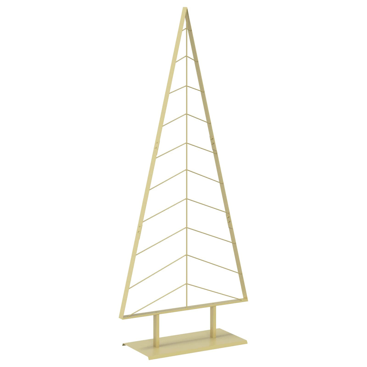 Albero di Natale in metallo con supporto KUOPIO 210 cm Acciaio