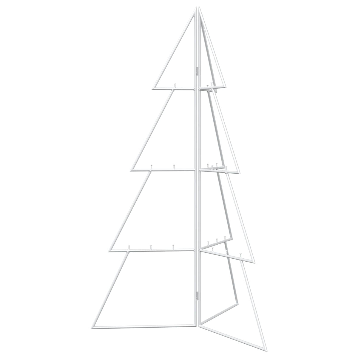 Albero di Natale in metallo KUOPIO 100 cm Acciaio Bianco | homemem39