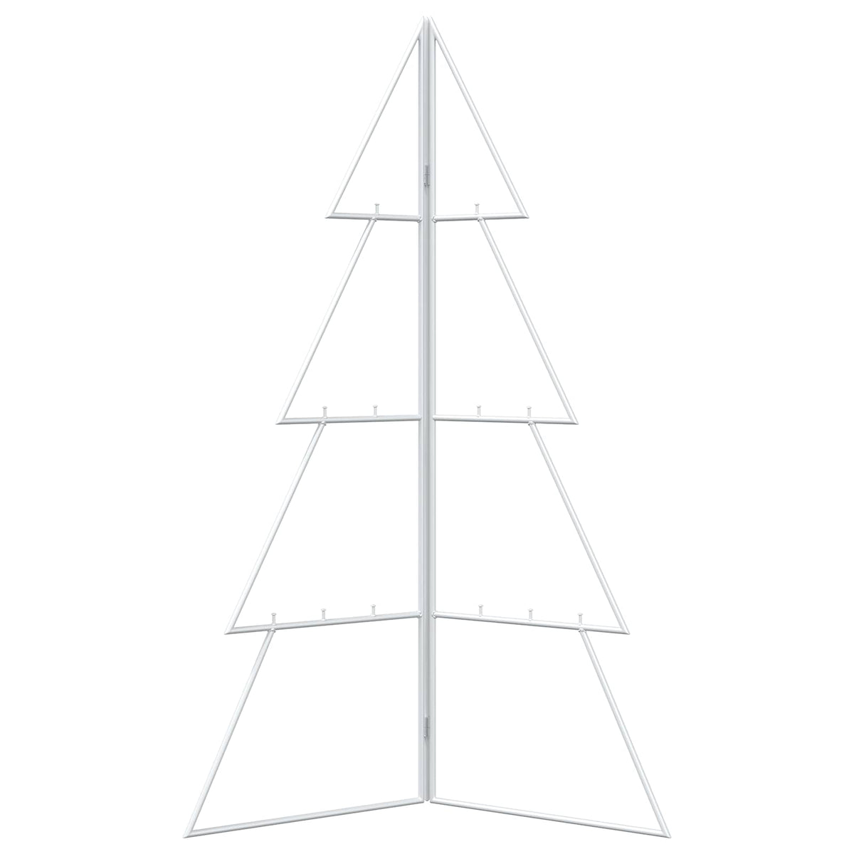 Albero di Natale in metallo KUOPIO 100 cm Acciaio Bianco | homemem39