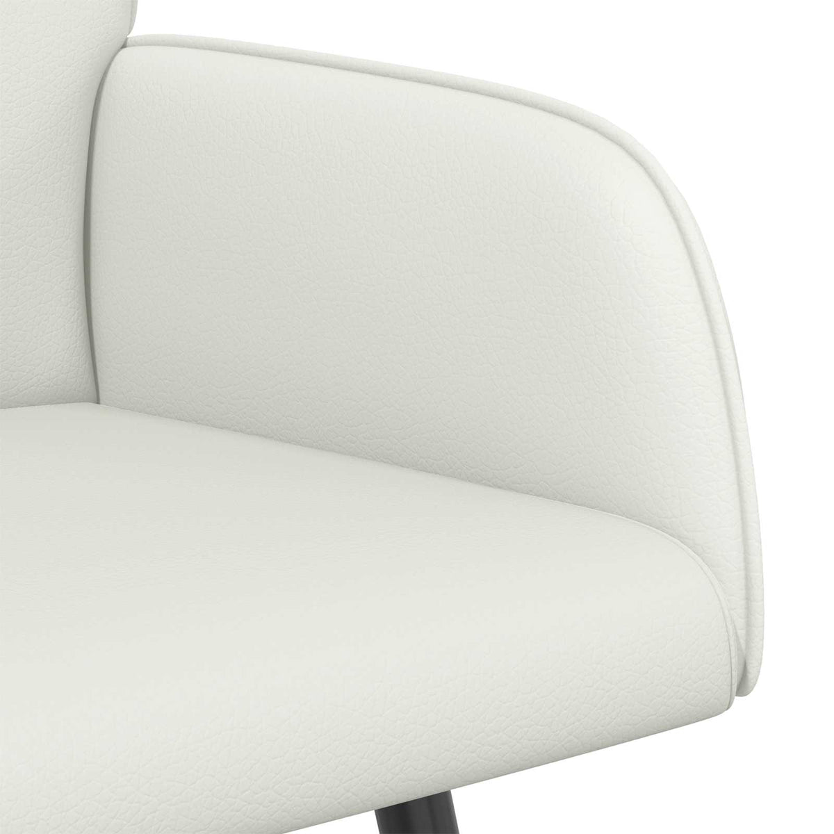 Divano a 2 posti con gambe in metallo 2 posto Bianco Similpelle | homemem39