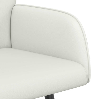 Divano a 2 posti con gambe in metallo 2 posto Bianco Similpelle | homemem39