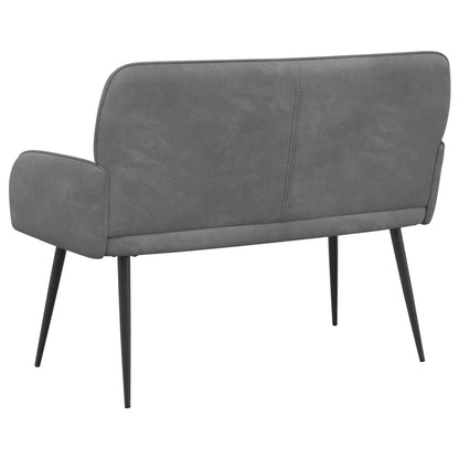 Divano a 2 posti con gambe in metallo 2 posto Grigio Scuro | homemem39