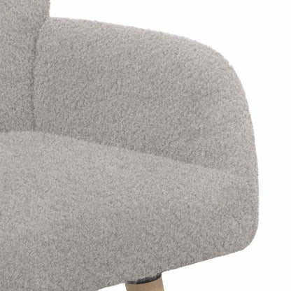 Divano a 2 Posti con Gambe in Legno Massello Grigio Chiaro