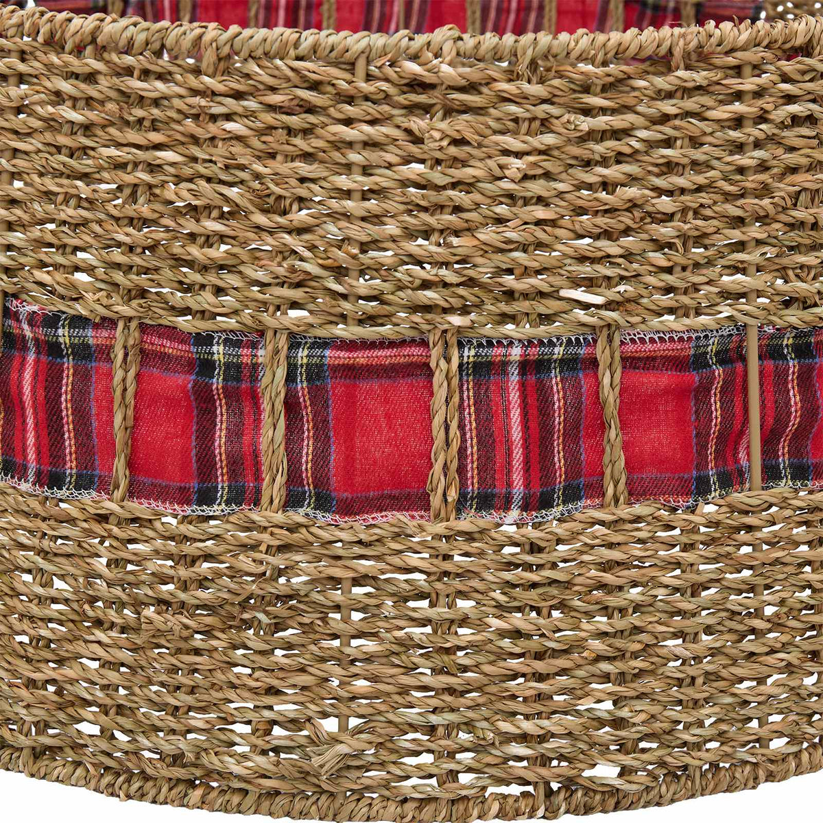 Collare per Albero di Natale Rotondo Naturale Ø 75 x 25 cm | homemem39
