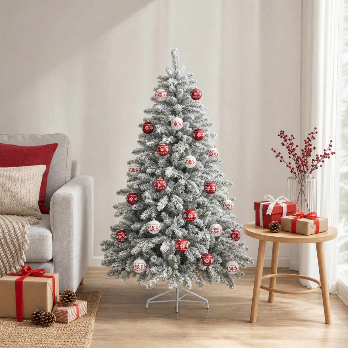 Set di Palline di Natale 30 pz e Ø 6 cm Plastica
