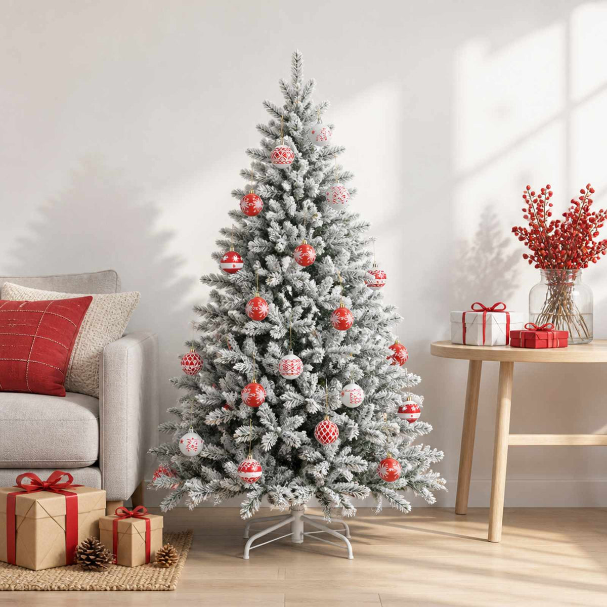 Set di Palline di Natale 30 pz e Ø 6 cm Plastica